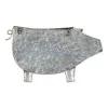 Galvanized Pig Wall Planter - Rustic Farmhouse Decor for Indoor or Outdoor Use