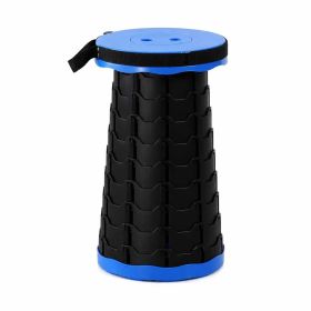 Retractable Quick Stool (Color: Blue)